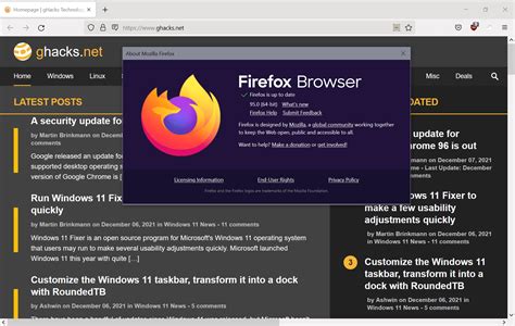 Mozilla Firefox Release Here Is What Is New Ghacks Tech News