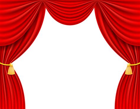 Red Theatrical Curtain Vector Illustration 514929 Vector Art At Vecteezy