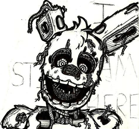 Springtrap Doodle At Work5 By Lilttemiss Ночь