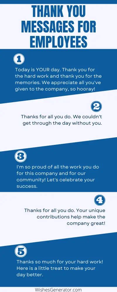 61 Thank You Messages For Employees And Appreciation Messages