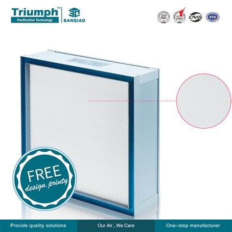 Gel Seal Hepa Filter H15 U15 Air Filtro With Partition Material For