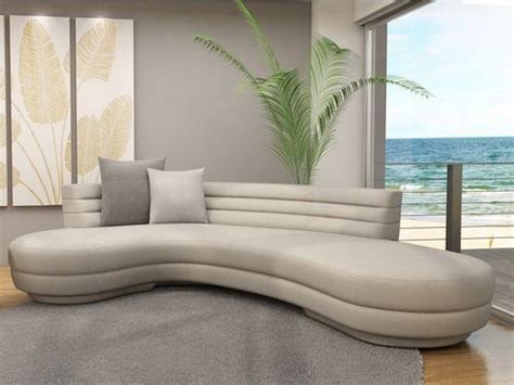 Curved Contemporary Sofa Sofas Design Ideas