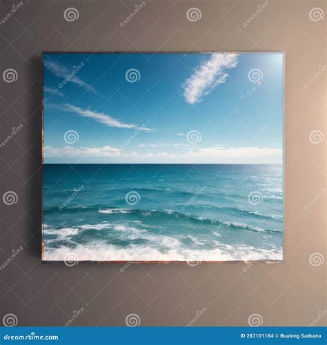 Relaxing Seascape With Wide Horizon Of The Sky And The Sea Made With