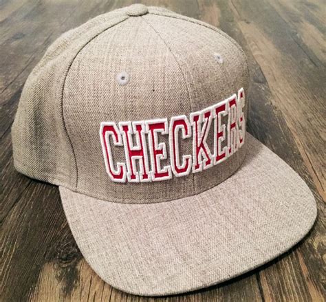 Charlotte Checkers Acrylic Wool Flat Brim Hat Flat Brim Hat Baseball