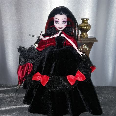 Monster High Doll Dress Vampire Style Ideal To Give A Change Etsy