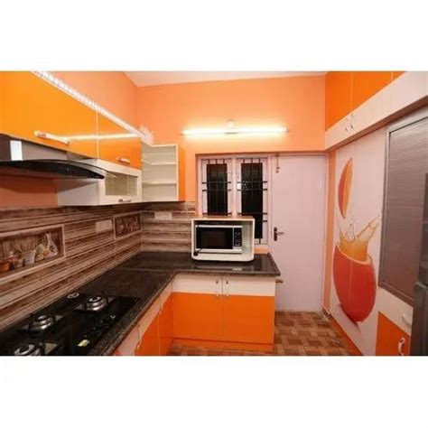 Wooden U Shape Modular Kitchen At Rs 1450square Feet In Chennai Id