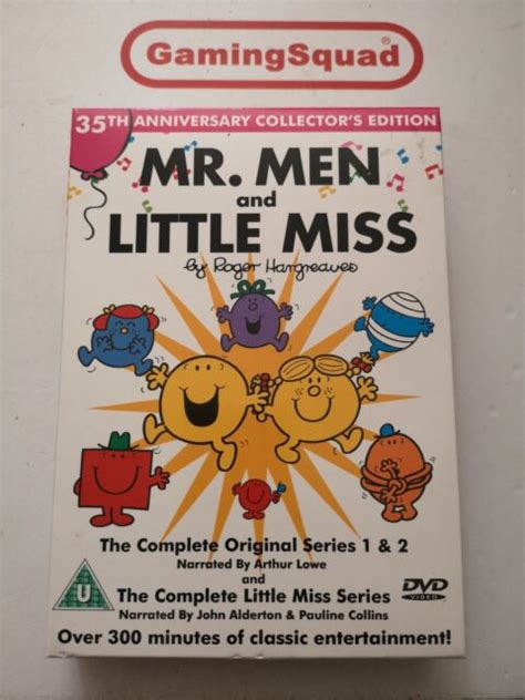 Mr Men And Little Miss Series 1 And 2 Dvd 35th Anniversary Collectors