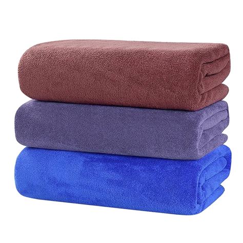 Large Microfiber Bath Towels Soft Absorbent Towel For Gym Spa Shower