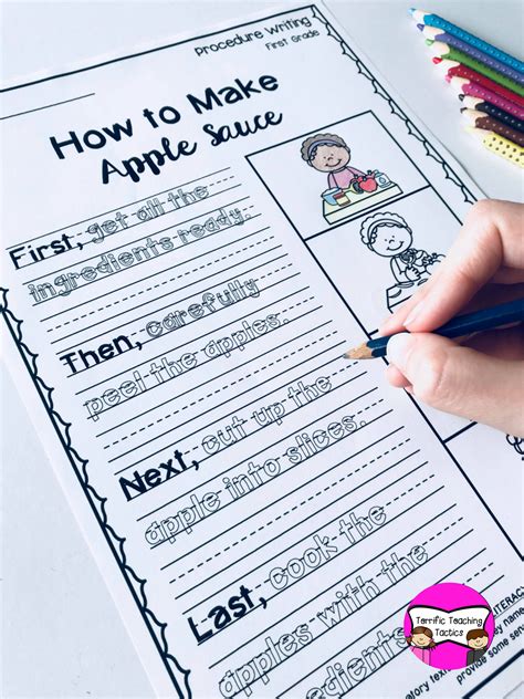 First Grade Procedure Writing Promptsworksheets In 2020 With Images