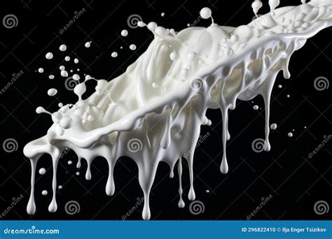 High Speed Milk Splash In Slow Motion White Liquid Fitting Perfectly