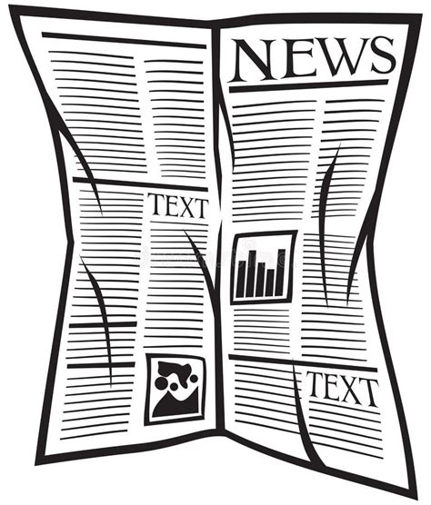 Vector Newspaper Icon Stock Vector Illustration Of Newsletter 23748120