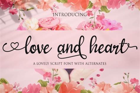 Love And Heart Calligraphy Font Dafont Free