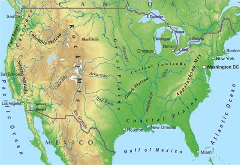Map Showing Mountain Ranges In Us