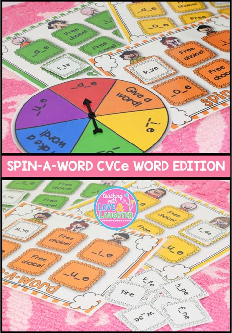 Learn numbers with card bingo. Spin-a-Word CVCe Edition...Here's a fun game for children to practice CVCe words. To play the ...