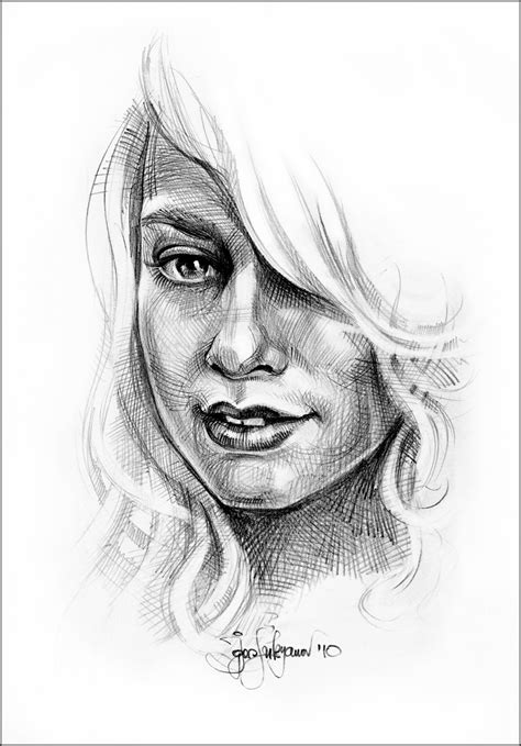 Pencil Sketch Of Woman Mommygulf