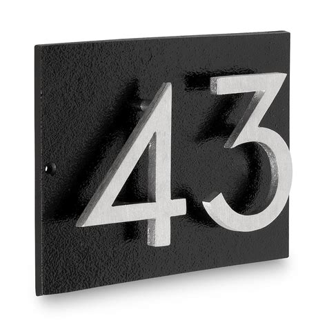 Hardware House Numbers Plaques And Signs Floating Mount Zinc Alloy Black