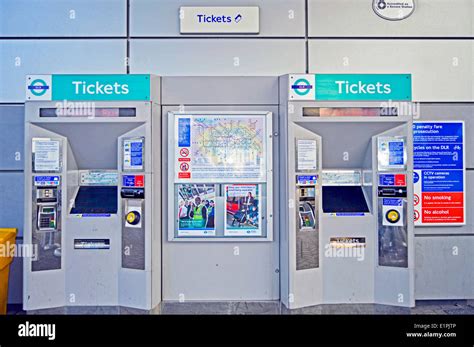 West Silvertown Dlr Station Oyster Ticket Machines London Borough Of