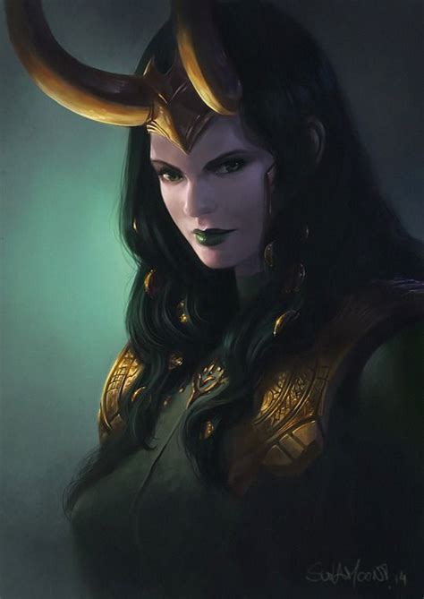 Visible Brustrokes Lady Loki Loki Art Loki Fanart