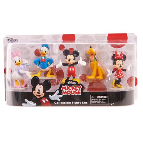 Disney Mickey Mouse Collectible Figure Set 5 Pieces In