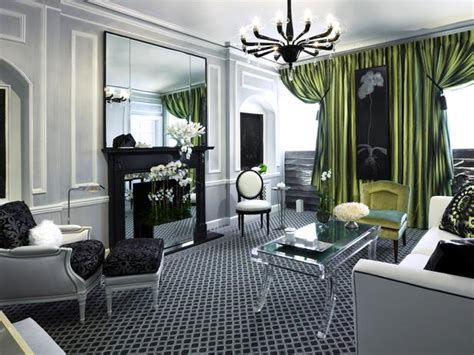 Green And Black Living Room 26 Cool Wallpaper Silver And Green Living