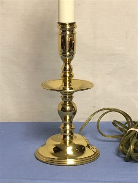 Baldwin Brass Table Lamp Colonial Williamsburg Style Lamp Candlestick Lamp