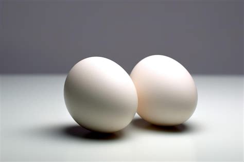 Premium Ai Image Two White Eggs