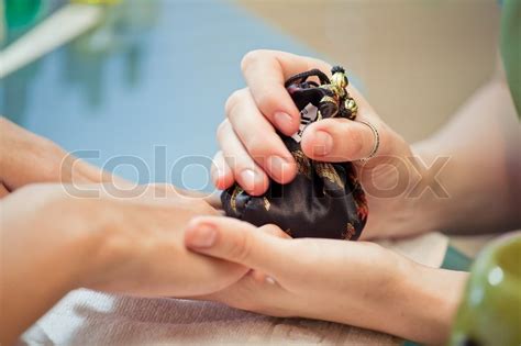 Japanese Hand Massage In A Beauty Salon Stock Image Colourbox