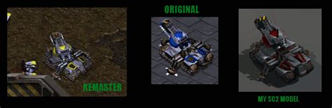Quick Fix Of The Starcraft Remastered Siege Tank By Xiaorobear On