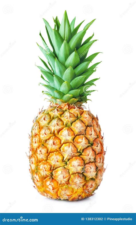 Single Pineapple Isolated Stock Photo Image Of Sweet 138312302