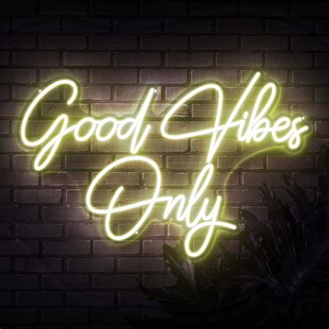 Good Vibes Only Neon Sign | Sketch & Etch