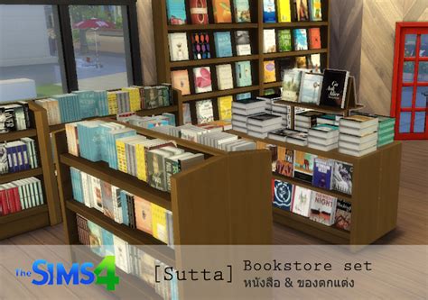 Sims 4 Ccs The Best Bookstore Decor Set By Sutta