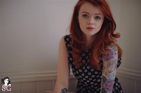 584421 Suicide Girls Redhead Tattoo Women Julie Kennedy Rare Gallery Hd Wallpapers