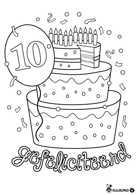 Uw kinderen kunnen schilderen, tekenen of doodle wanneer ze willen. Verjaardagstaart 10 Jaar | Verjaardagstaart, Verjaardagskalender, Verjaardag