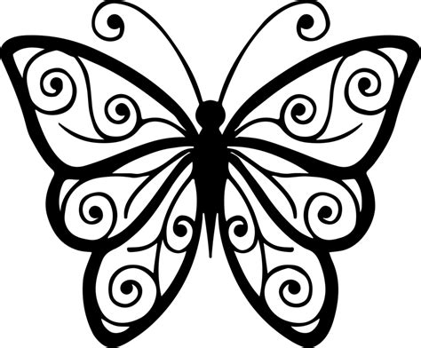 Free Black And White Butterfly Png Download Free Black And White