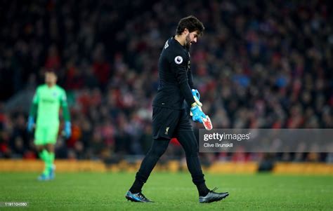 Alisson Becker Of Liverpool Leaves Pitch After Receiving Red Card News Photo Getty Images