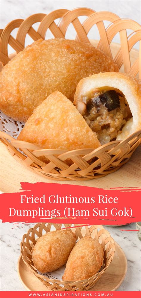 Fried Glutinous Rice Dumplings Ham Sui Gok Asian Inspirations