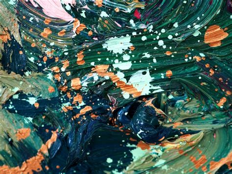 Premium Photo Oil Paint Colorful Texture Abstract