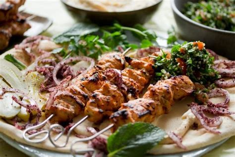 Chicken Skewers Lebanese Style Levantine Recipes In Shish