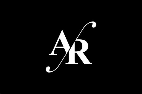 Ar Monogram Logo Design By Vectorseller