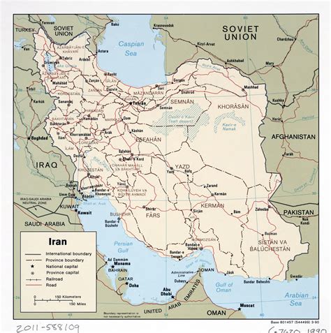 Large Detailed Political And Administrative Map Of Iran With Roads