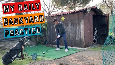 My Daily Backyard Golf Practice Youtube