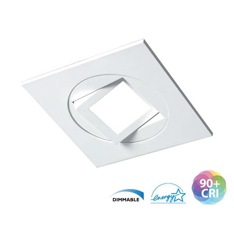 Nicor Dqr4ma Series 4 In Square 4000k White Integrated Led Recessed