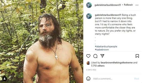 Alaskan Bush People Gabe Shares Shirtless Photo In The Bush