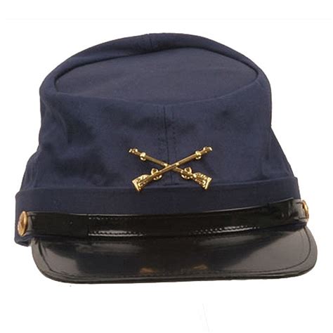 Civil War Union Officer Soldier General Army Costume Kepi Hat Cap Navy