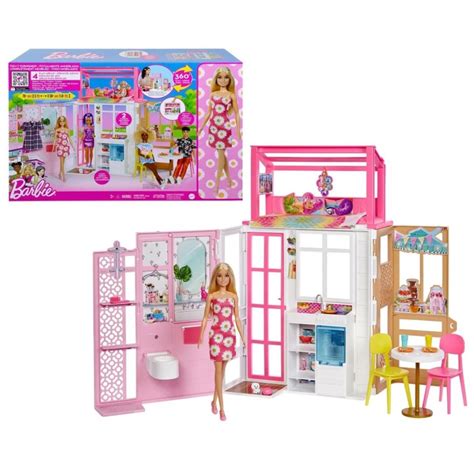 Mattel Barbie Skládací Dům S Panenkou A štěňátkem Legenio