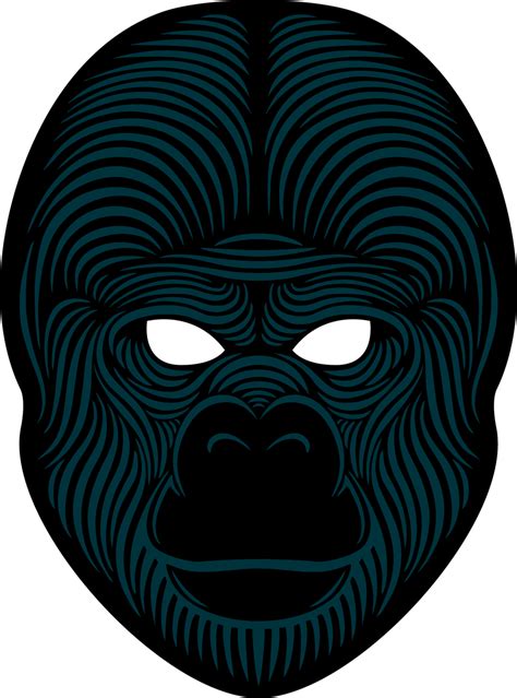 Sound Activated Led Party Mask Gorilla Light Up Wear Animali