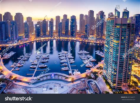 Night View Dubai Marina Taken Where Stock Photo 657144271 Shutterstock