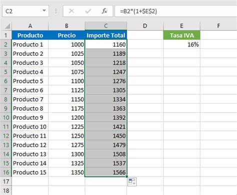 Calcular El Iva En Excel Excel Total
