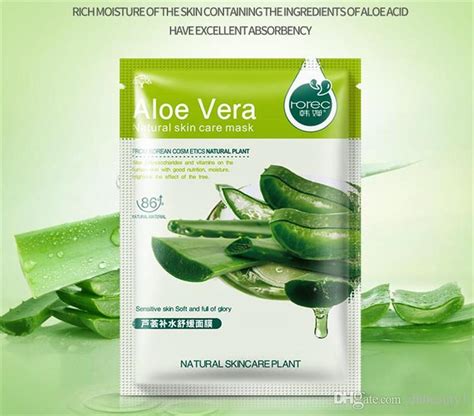 Aloe vera mask for sensitive skin. 5X ROREC ALOE VERA FACE MASK - Melex