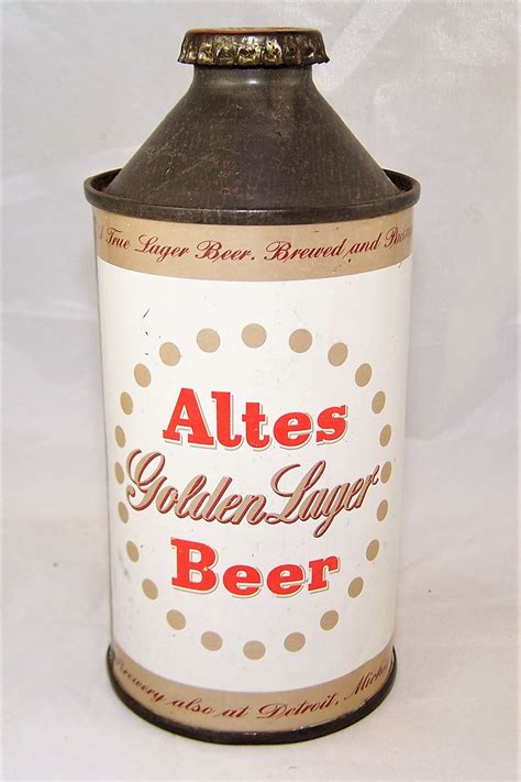 Lot Detail Altes Golden Lager Cone Top Beer Can San Diego
